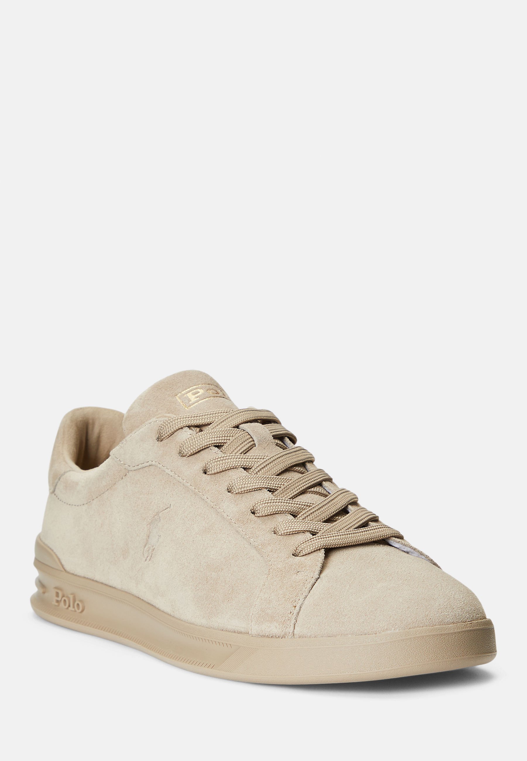 Baskets Polo Ralph Lauren HERITAGE COURT II en daim - Milkshake