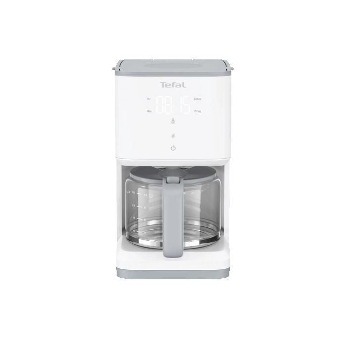 Cafetière filtre programmable TEFAL SENSE blanche 15 tasses, 1,25L CM693110