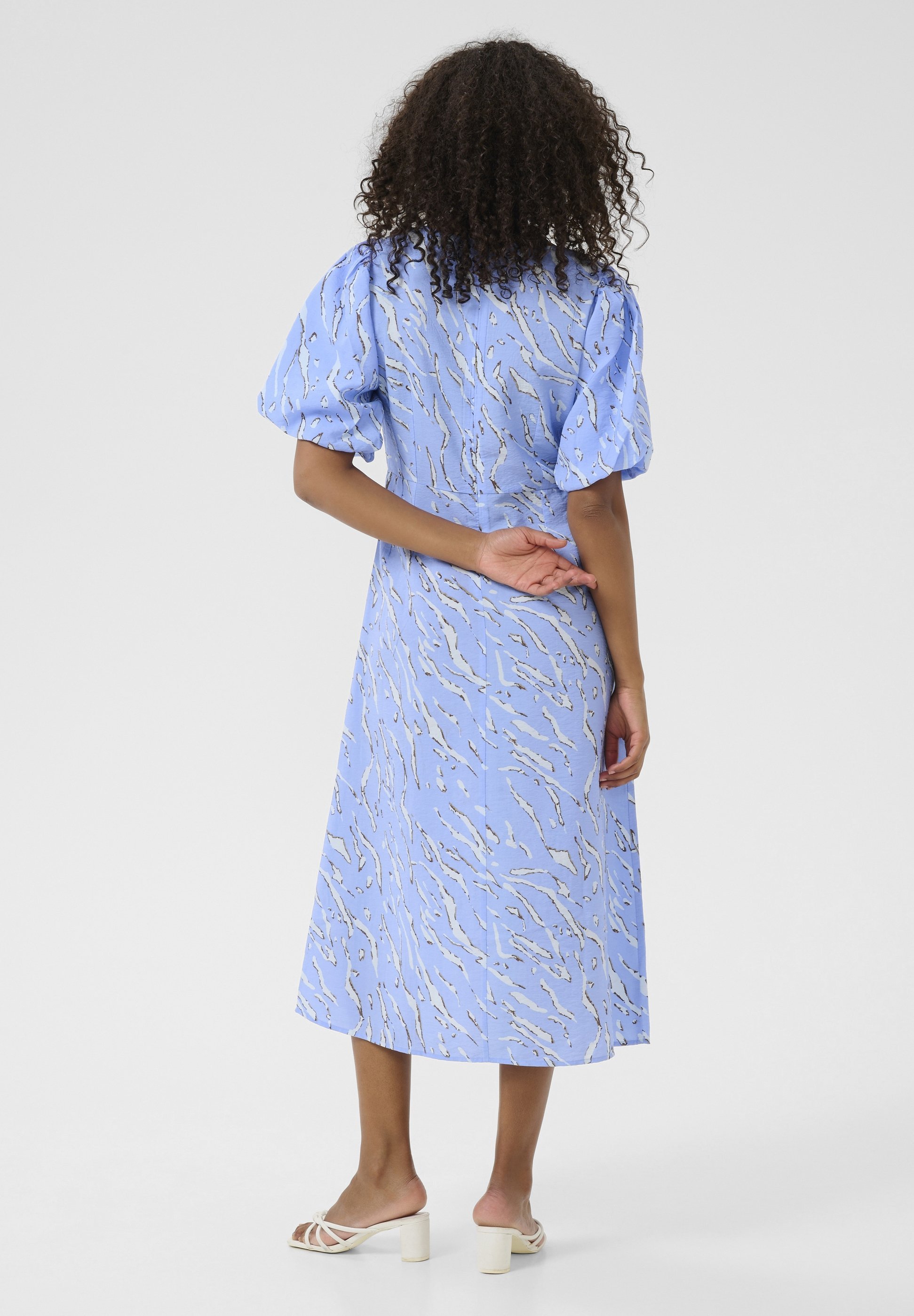 Kaffe KAHANNAH - Dagjurk - Vista Blue met Nantucket aop