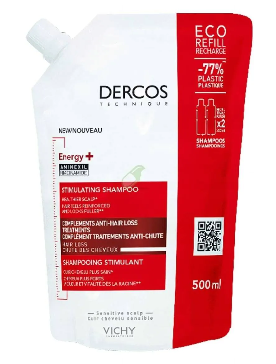 Vichy Dercos Energy+ Szampon stymulujący Refill