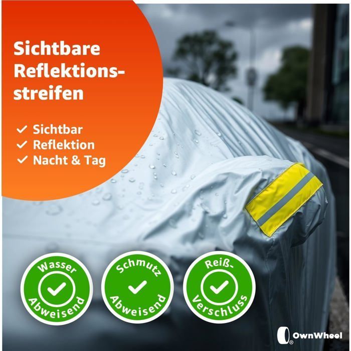 Universele waterdichte autohoes voor SUV's ter bescherming – autozeil – 490 × 190 × 180 cm