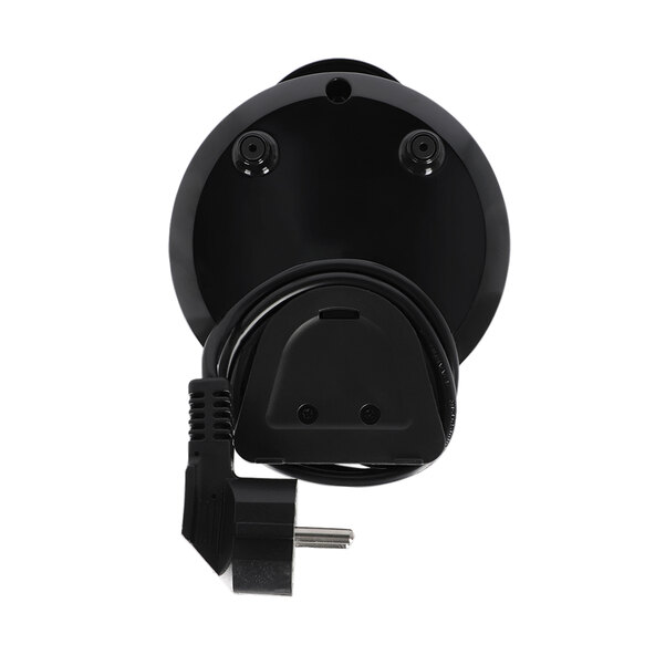 Mini round waffle iron, black
