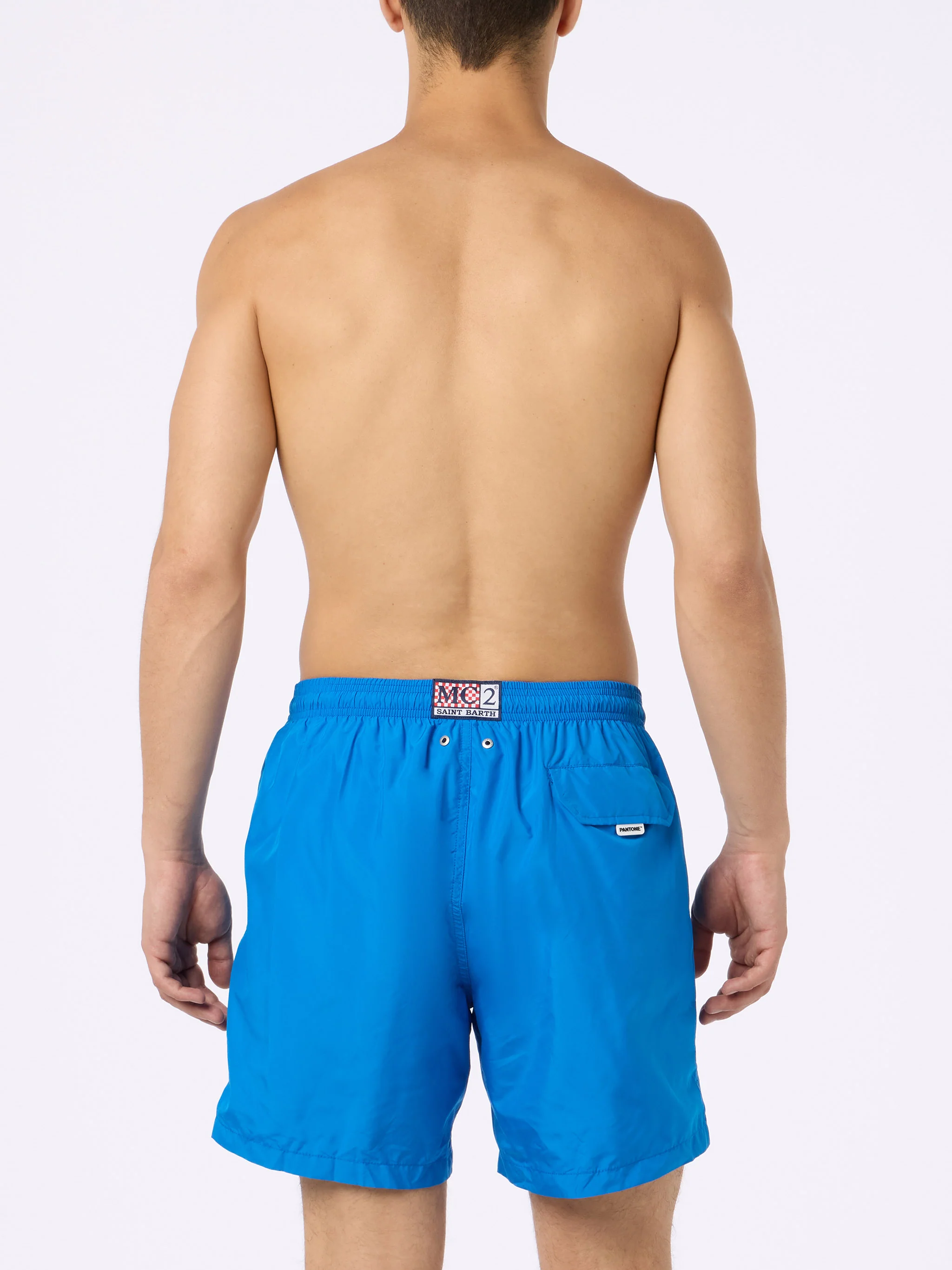 Costume da bagno da uomo in tessuto leggero bluette Lighting Pantone |