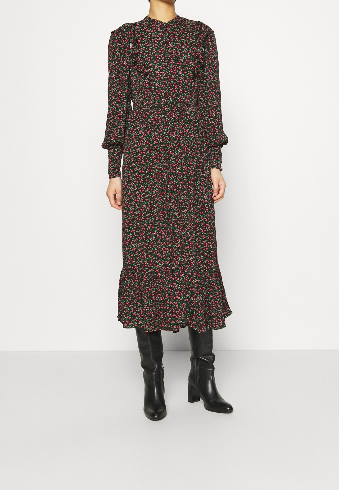 Maxi haljina Ghost - crna