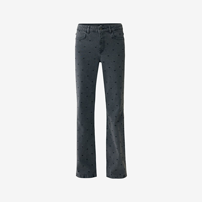 Pantalones vaqueros de mujer gris oscuro
