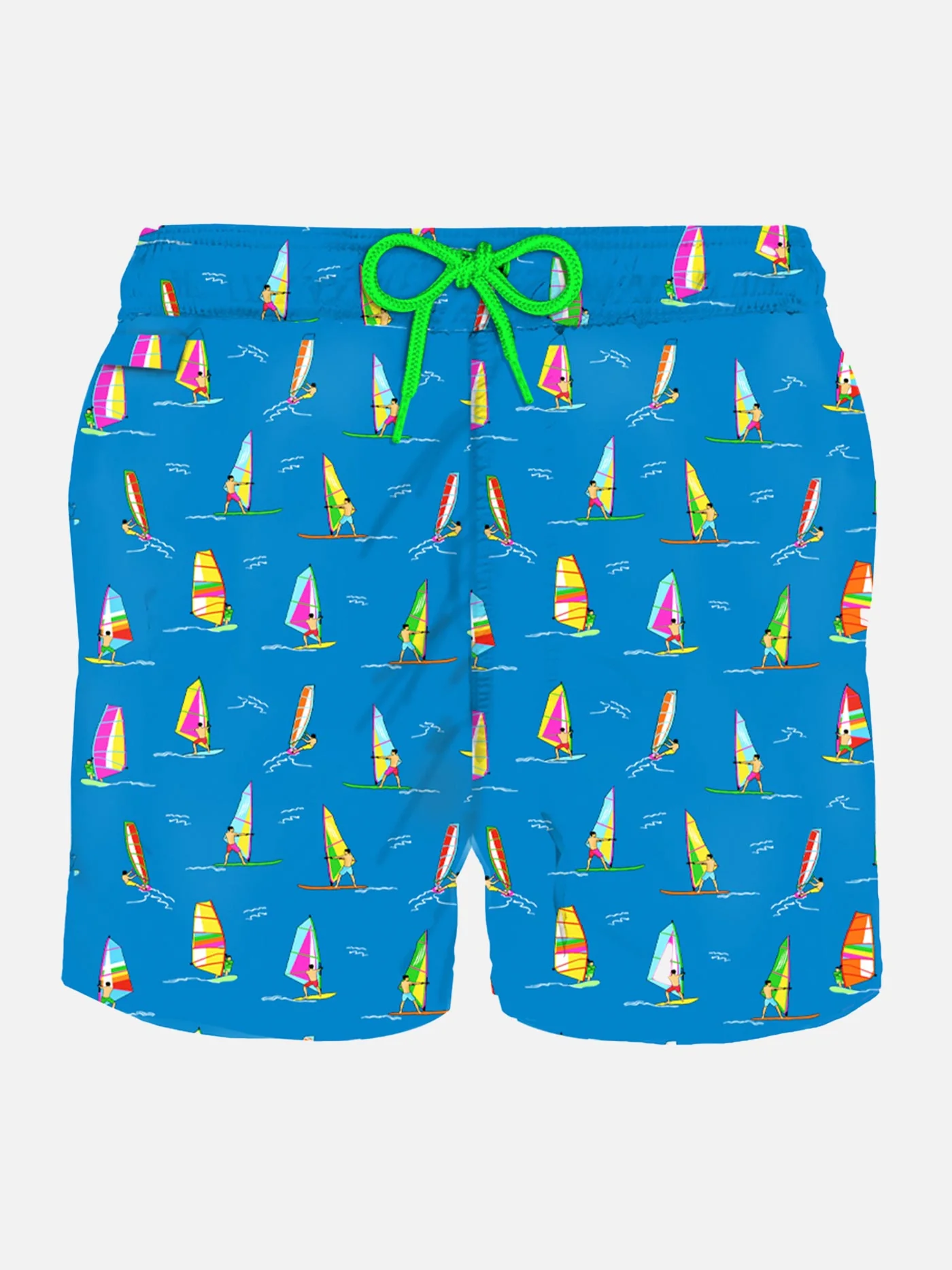 Maillot de bain homme en tissu léger avec imprimé planche à voile