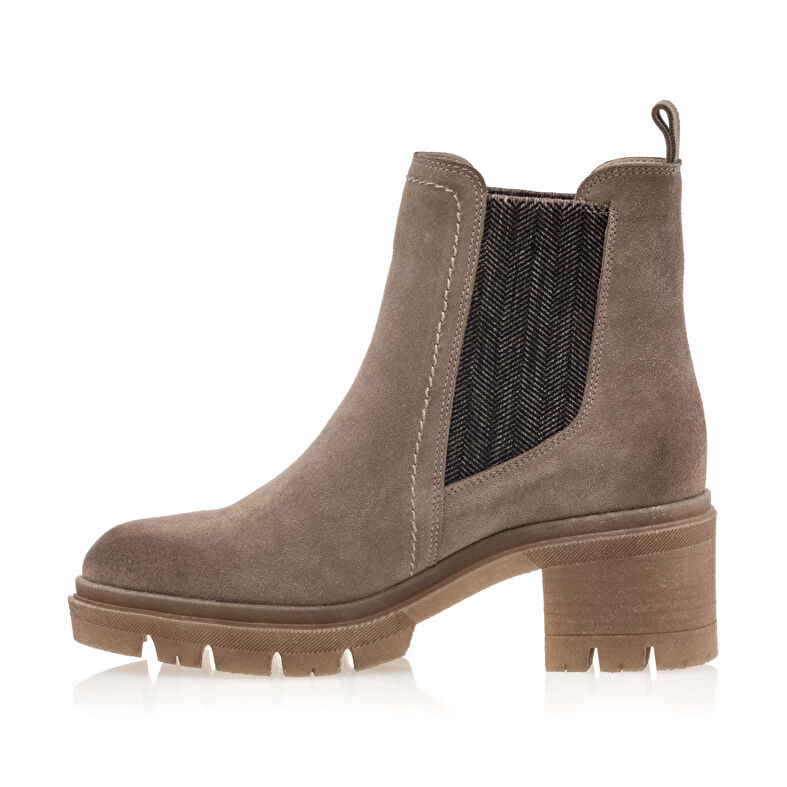 Beige Damenstiefel / Stiefeletten