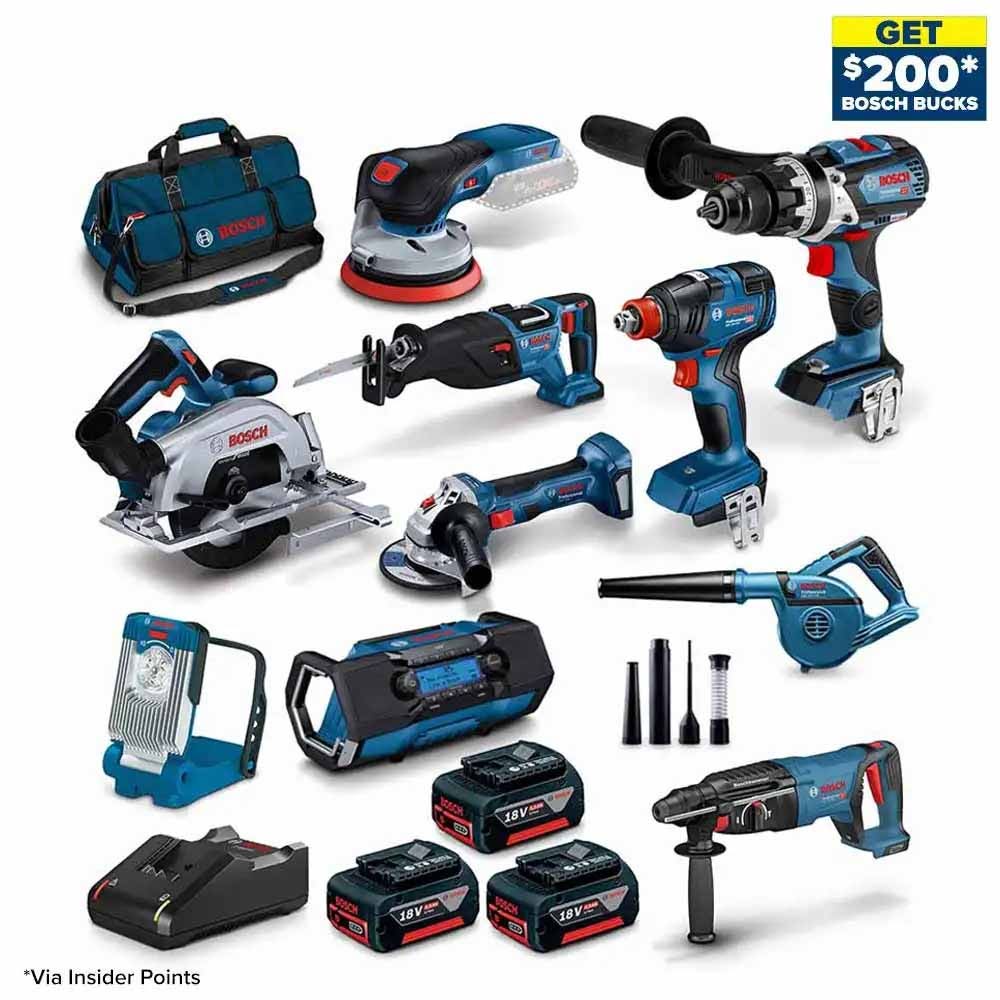 Pacote de baterias sem escova BOSCH 18V, 10 unidades, 3 x 5,0 Ah, 0615990N3B