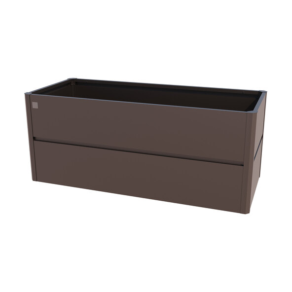 Designer raised garden bed made of steel, 200 x 85 x 77 cm