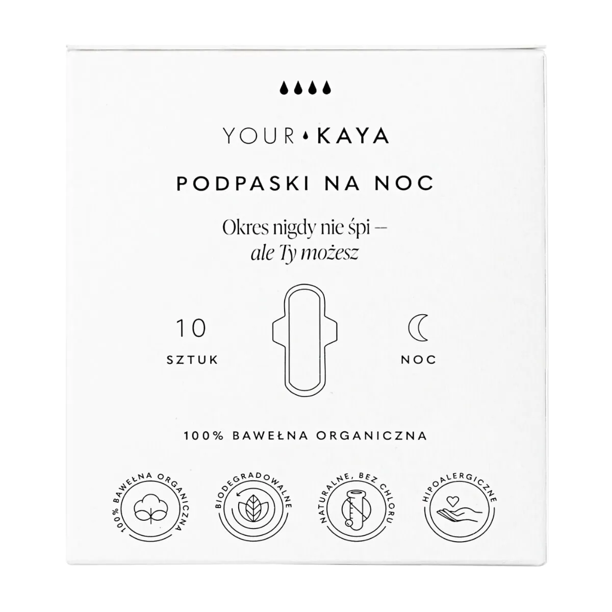 Your Kaya podpaski na noc 10 szt.