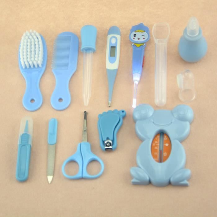 Kit di articoli da toilette essenziali per la cura e la salute del bambino - Blu