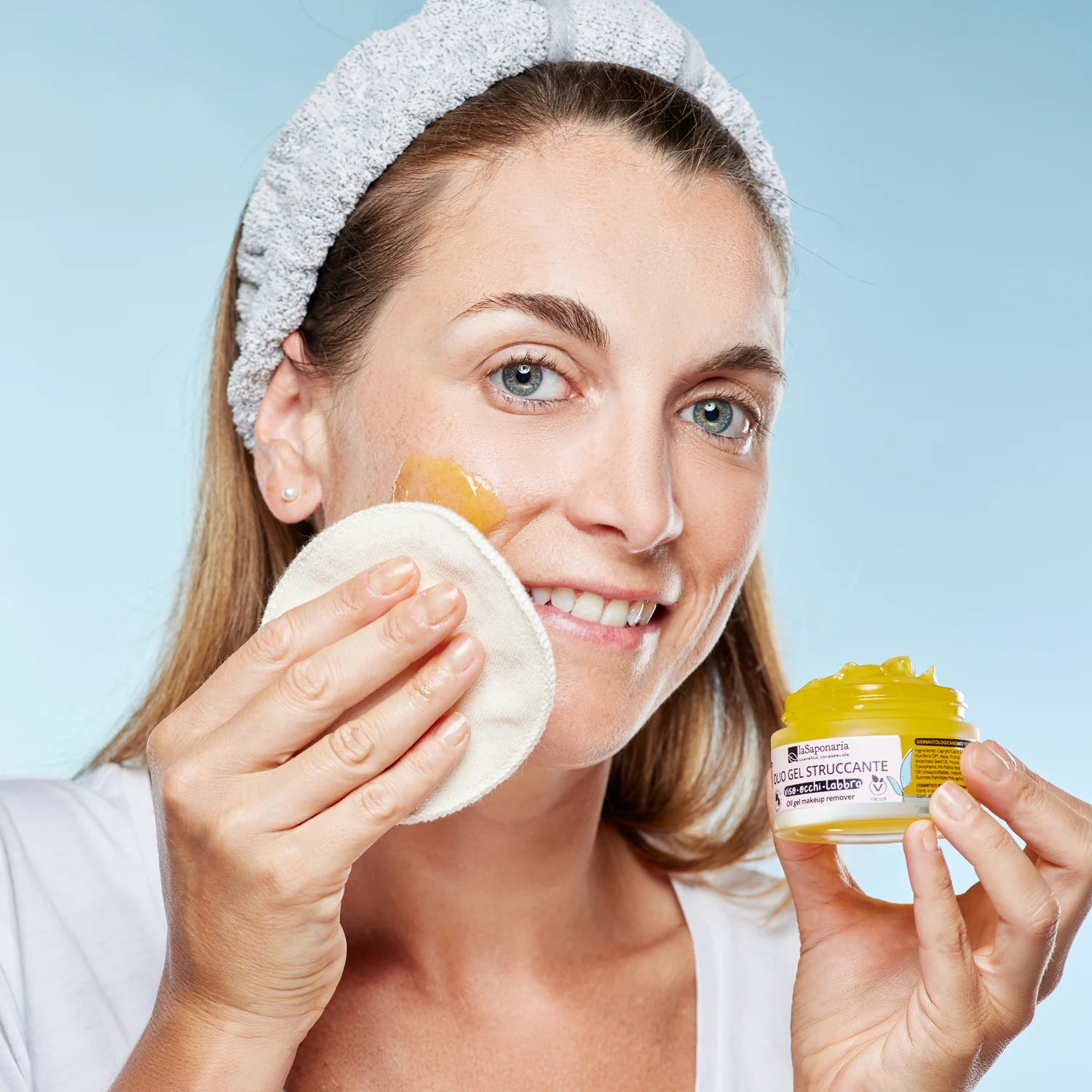 Doppia Detersione Olio gel struccante - Olio detergente viso, Gel detergente viso