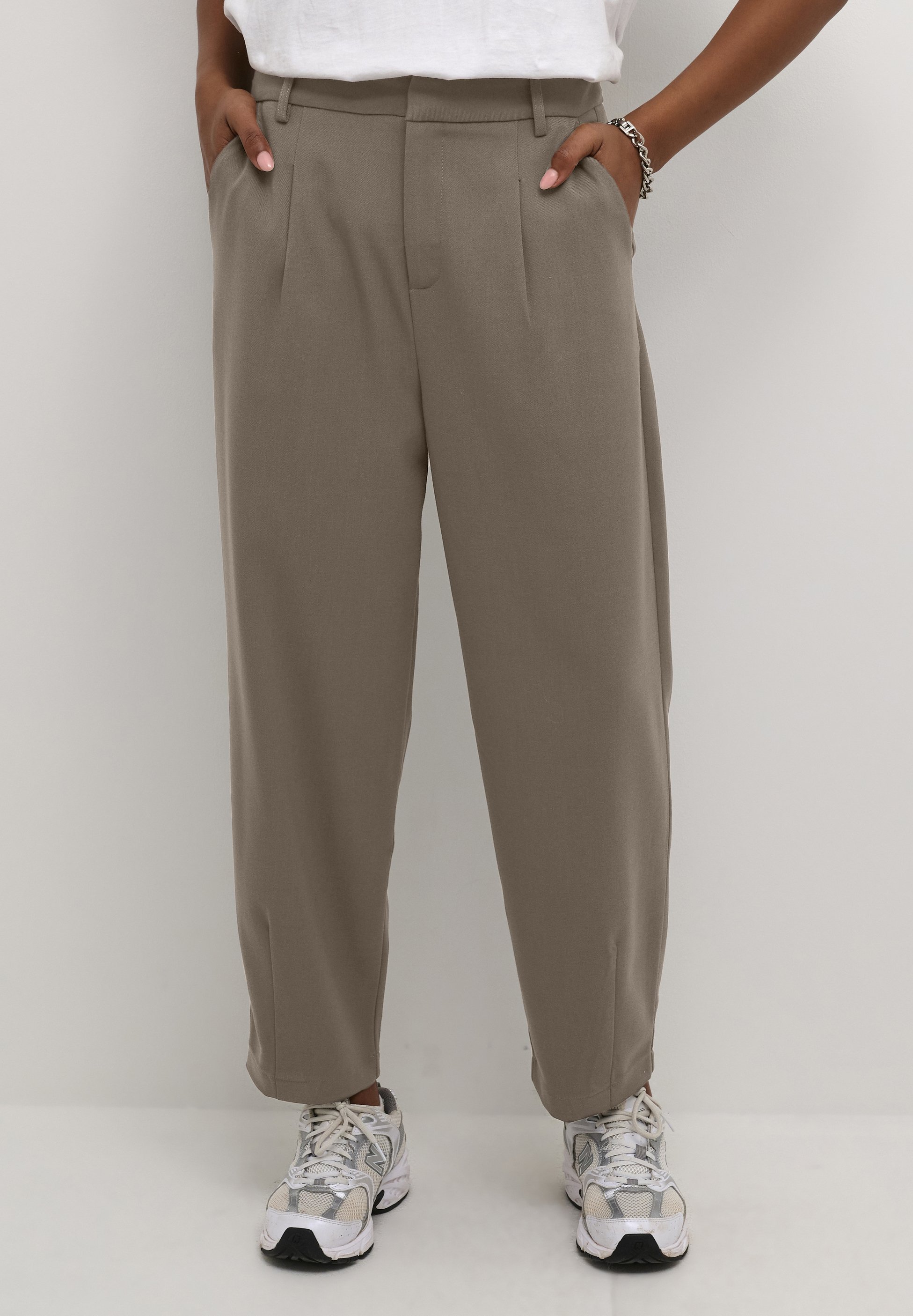 Kaffe MERLE SUITING - Broek - hoofdbruin
