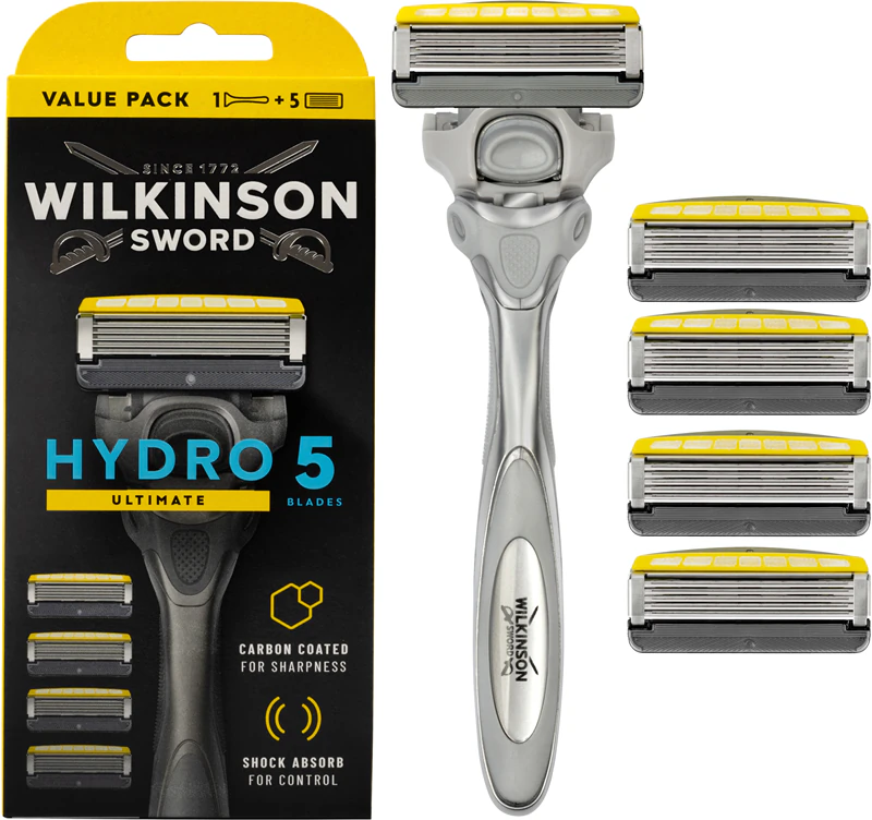 Barbeador Wilkinson Sword Hydro5 Skin Protection Advanced + 5 cabeças de reposição.