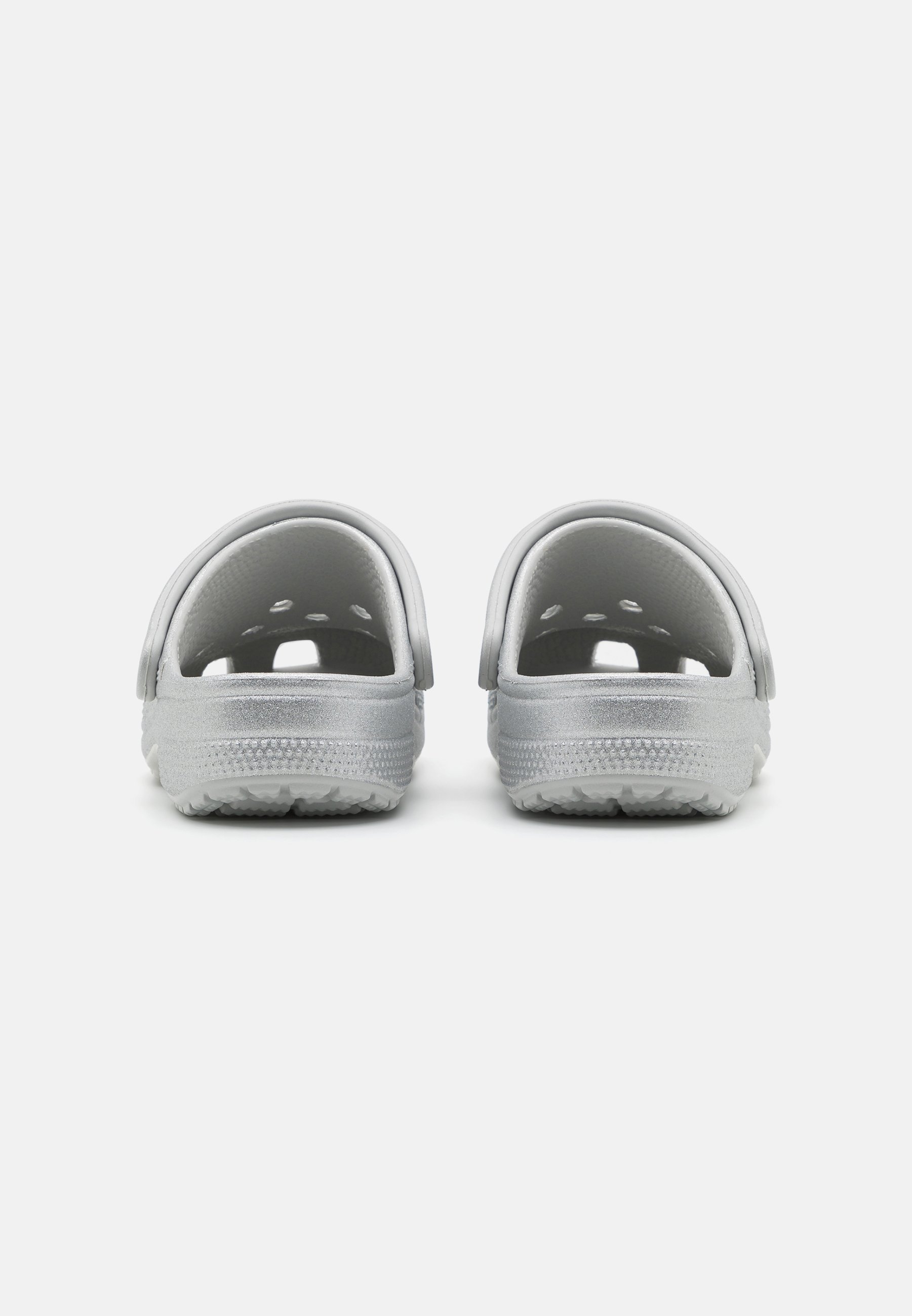 Crocs CLASSIC GLITTER - Dřeváky - silver
