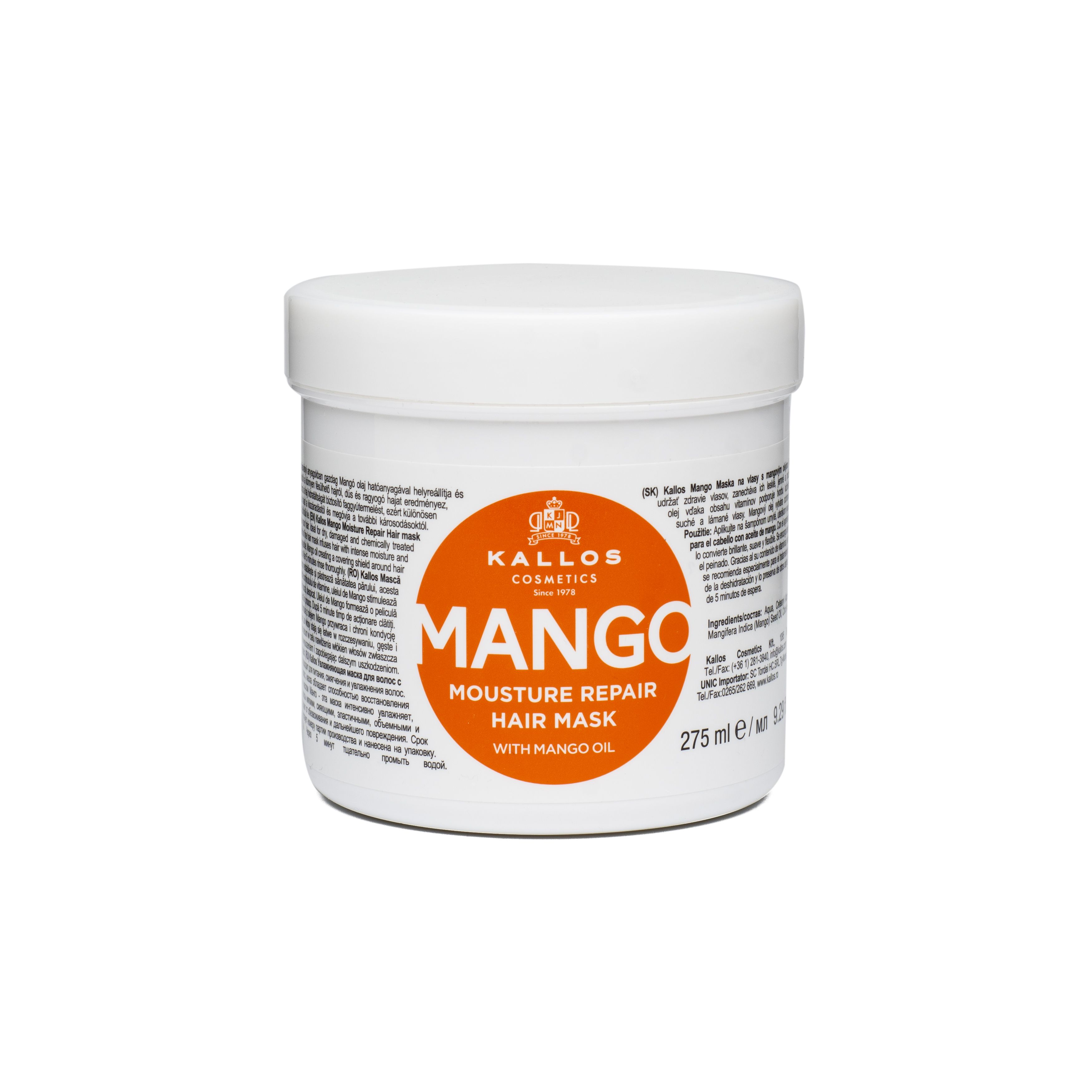 Mango vlažilna maska za lase Maske za lase