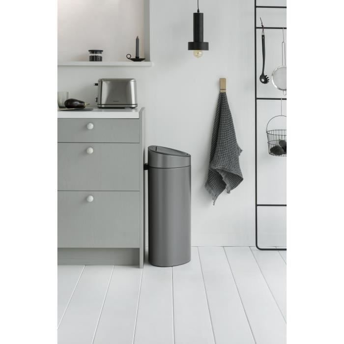 BRABANTIA Touch Bin - 40L - Platinum