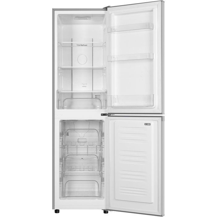 Bottom-freezer refrigerator - CONTINENTAL EDISON - CEFC193NFS3 - Energy Class E - 193L - W48.5 x D60 x H158.5cm - Silver