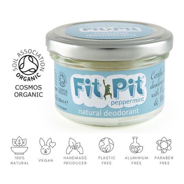 Fit Pit Natuurlijke Deodorant Pepermunt Biologisch 100ml