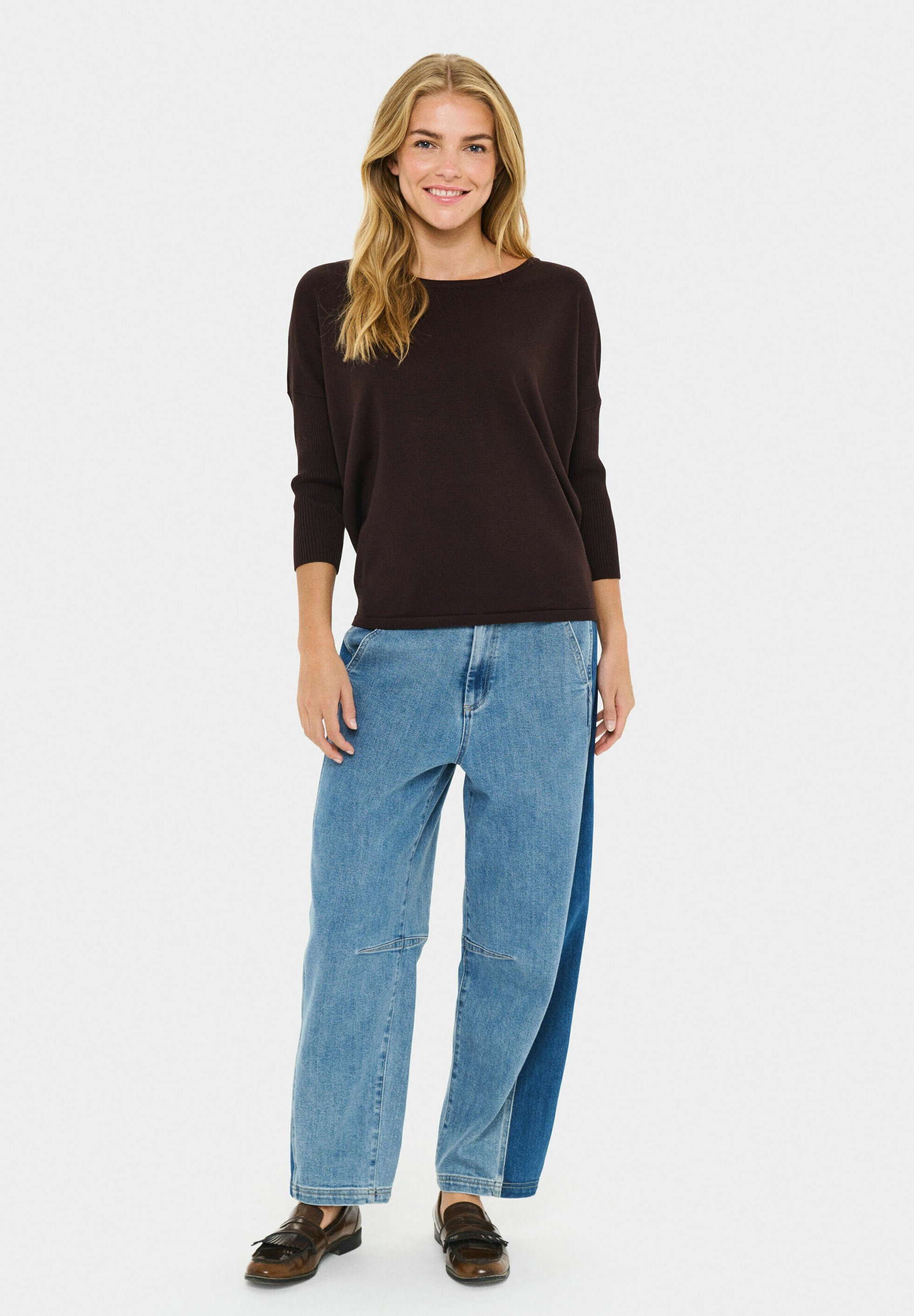 Maglione Saint Tropez - color prugna cioccolato