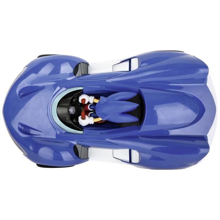 Coche de carreras eléctrico RC para principiantes - CARRERA - Team Sonic - Sonic 1:18 - Azul - Interior