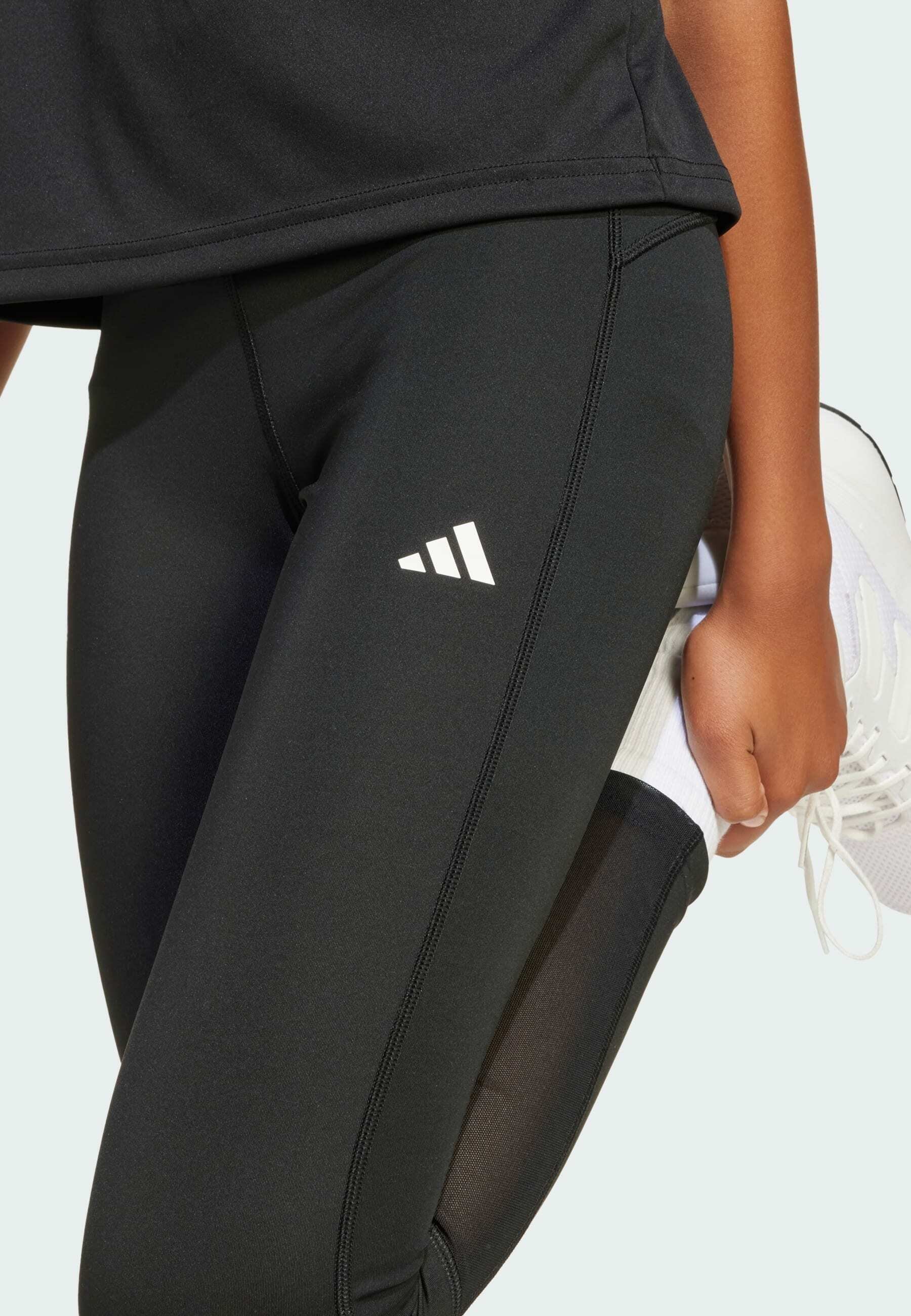 Leggings adidas Performance TECHFIT 7/8 KIDS - nero/bianco