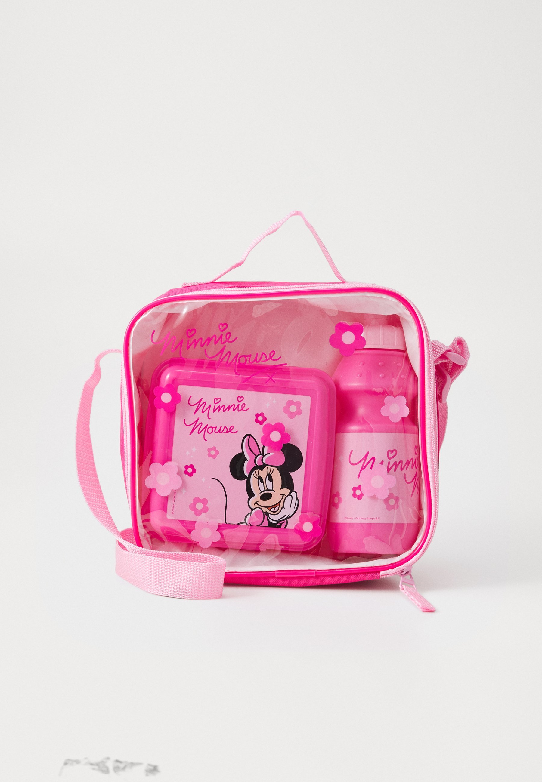 Kidzroom MINNIE MOUSE OBĚDOVÁ TAŠKA, KRABIČKA NA SVAČINU A LAHEV UNISEX SADA - Láhev na pití - růžová