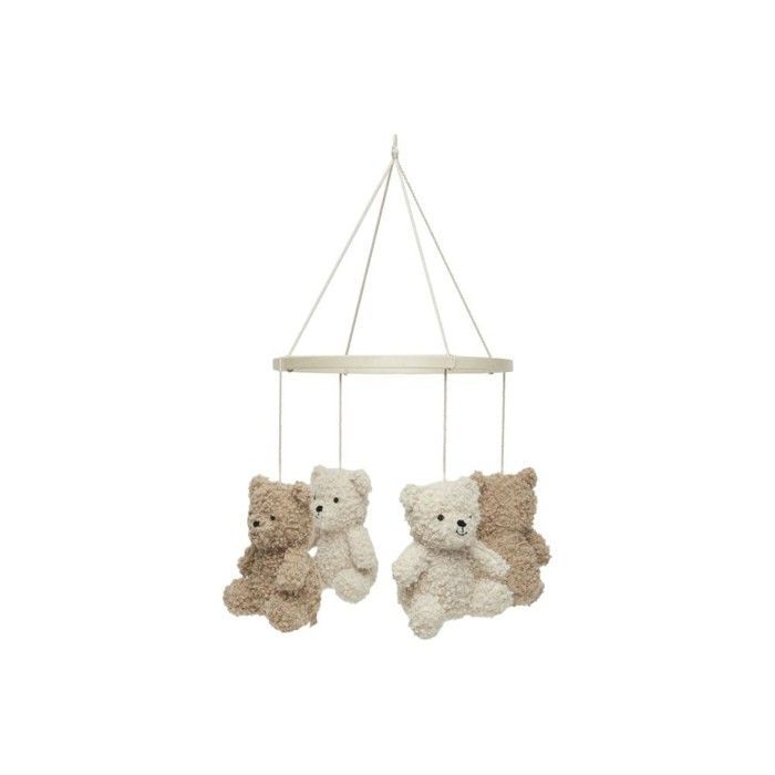 Mobiel met teddybeer - Naturel/Biscuit