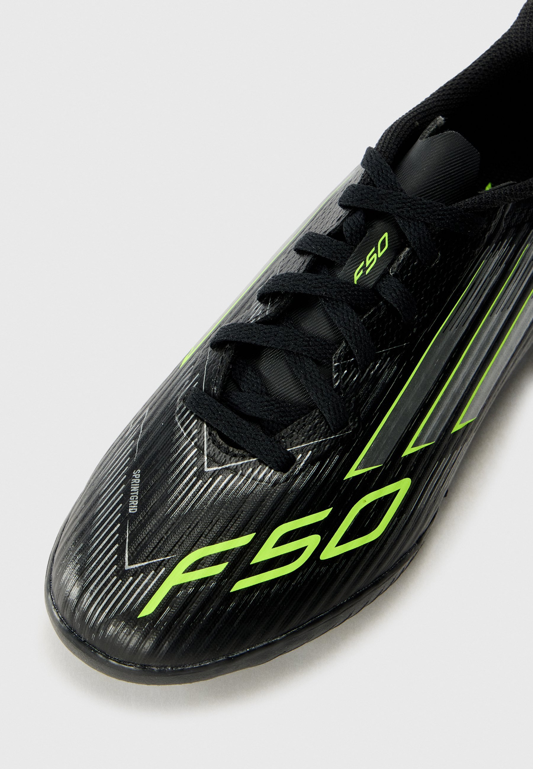 adidas Performance F50 LEAGUE UNISEX - Turf-Fußballschuhe - Core Black/Iron/Lucid Lemon