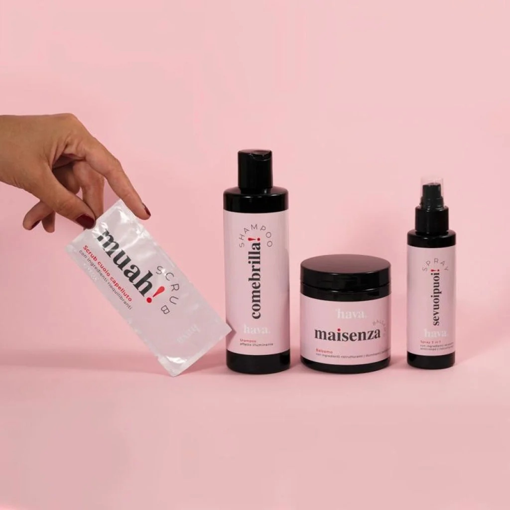 HAVA HAIR Hava Hair Complete Treatment 4-stappen peeling, shampoo, conditioner en spraylotion