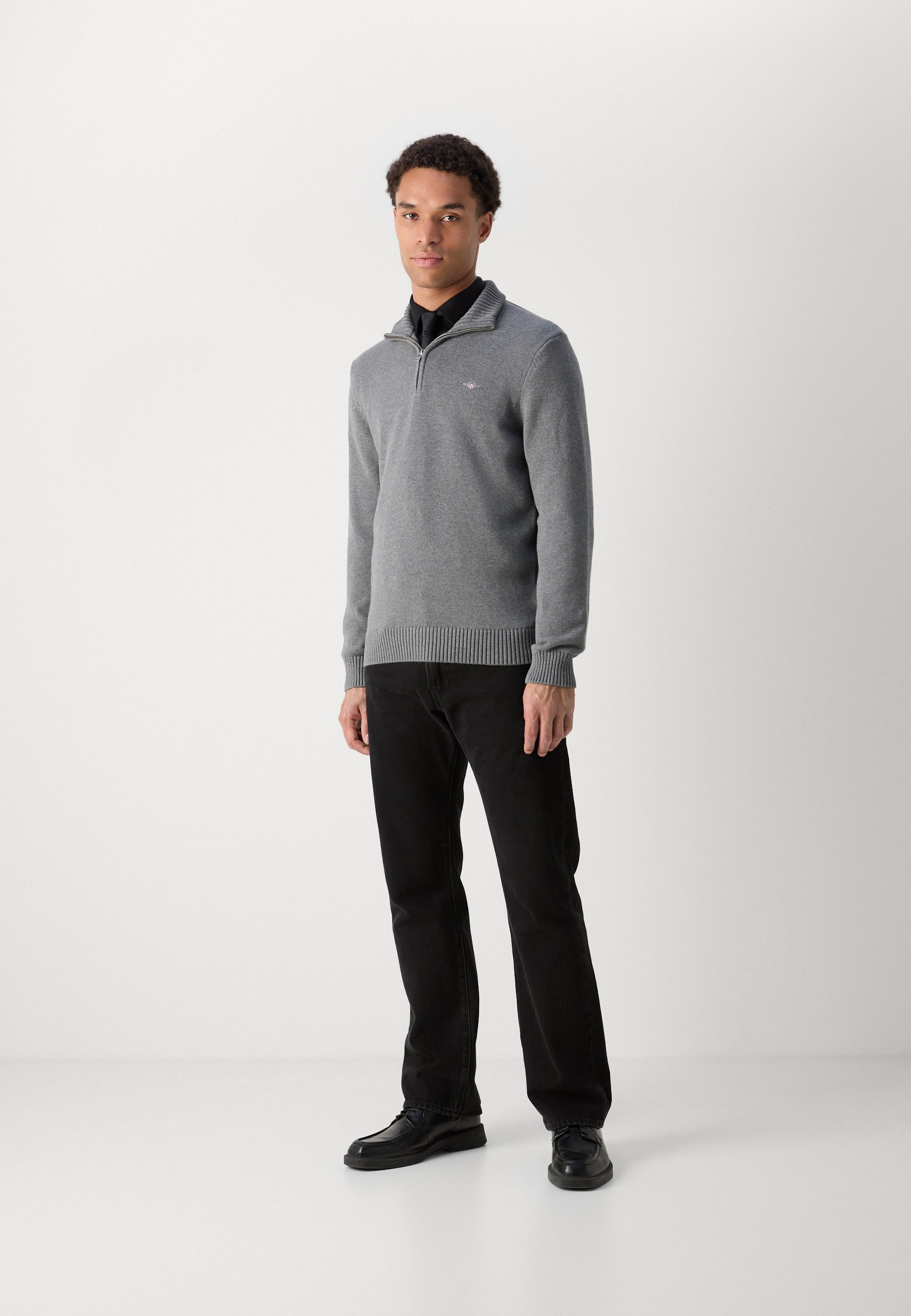 GANT CASUAL HALF - Maglione - grigio scuro mélange