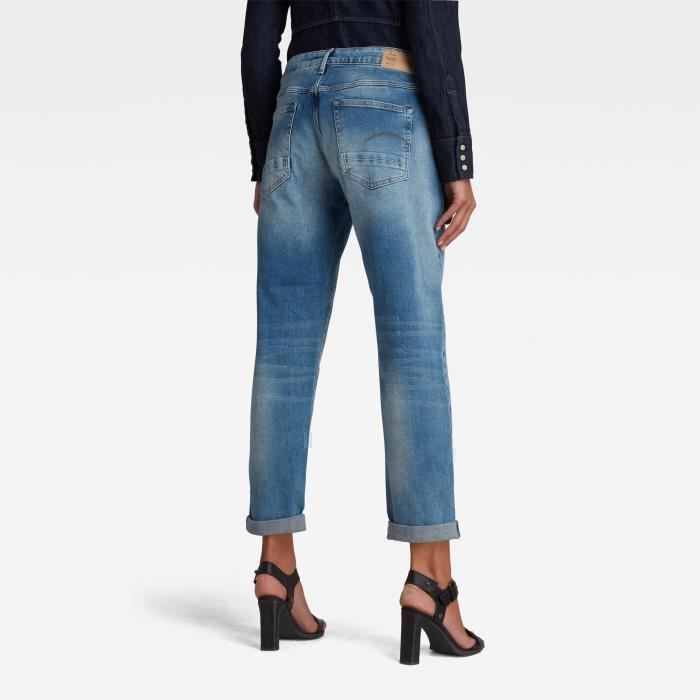 G-Star Jean femme Kate Boyfriend - light indigo aged, taille basse, coupe relaxed