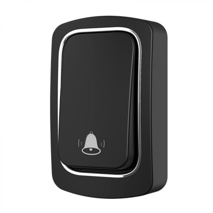Self-powered wireless doorbell, no battery required, 150m range, IP44 waterproof, 38 melodies, adjustable volume up to 110dB