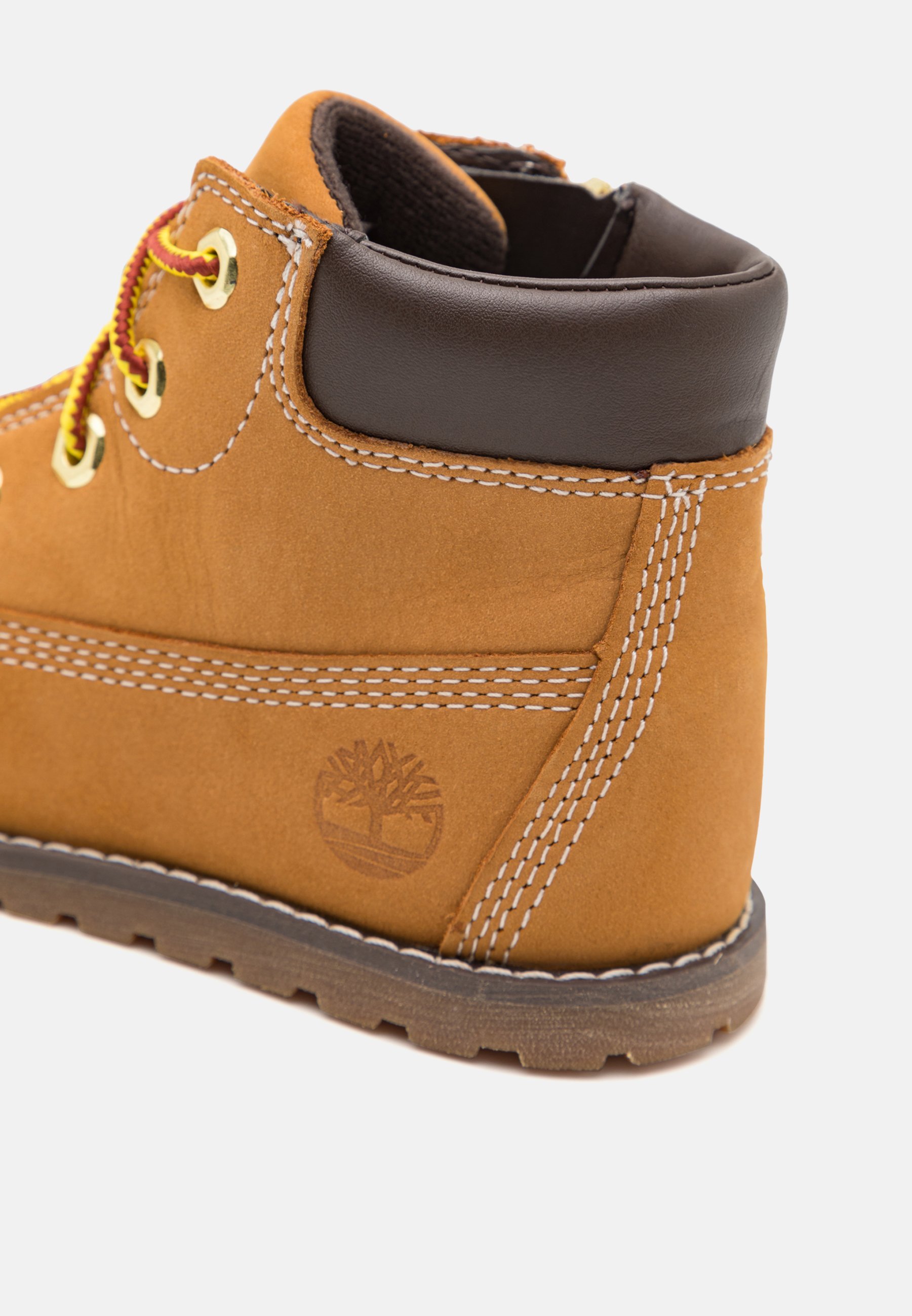 Timberland POKEY PINE MID LACE UP WITH ZIP BOOT UNISEX - Botki sznurowane - wheat