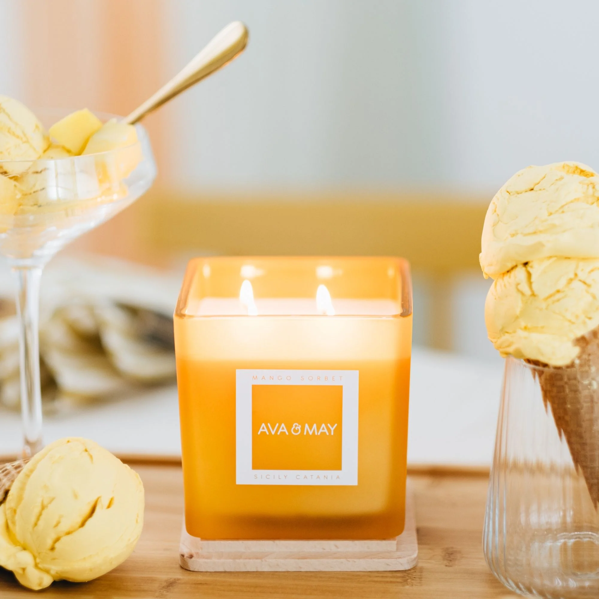 Candele Sorbetto al mango - Candela Profumata