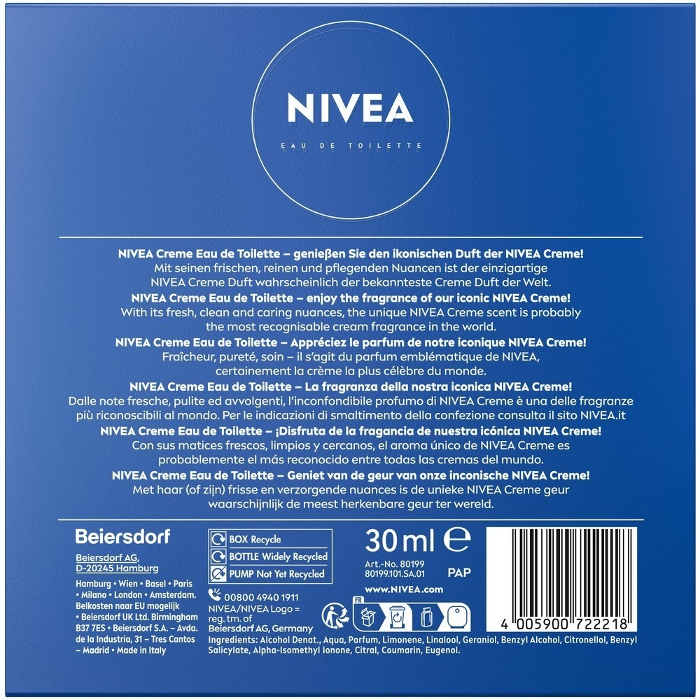 NIVEA Eau de Toilette Cream - 30 ml