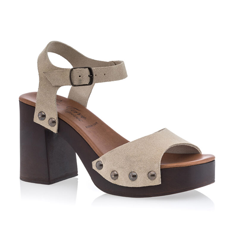 Mules / sabots Femme Beige