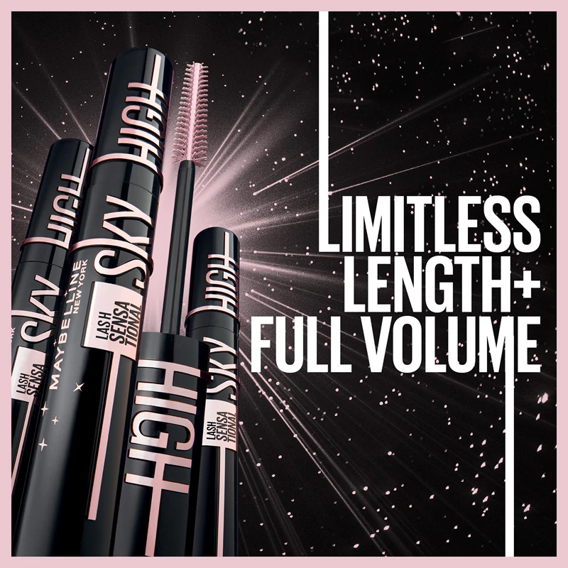 Maskara Maybelline New York Lash Sensational Sky High Cosmic Black