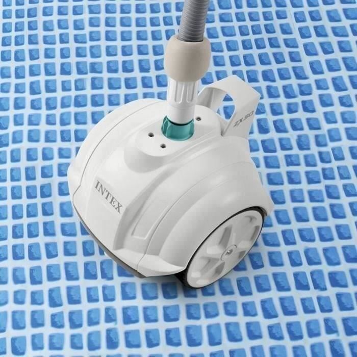 Kit de piscina tubular elevada INTEX - Estructura Pris - 503 x 274 x 122 cm - Ovalada (Bomba, cubierta) + Limpiador robótico de piscinas - ZX50