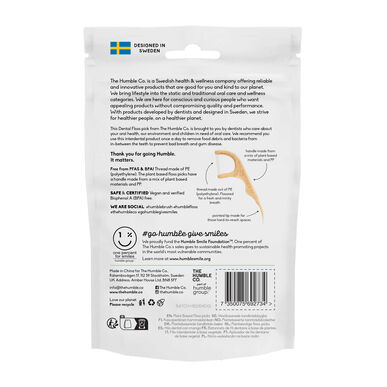 Applicateur de fil dentaire à la menthe Humble Co. 50 unités