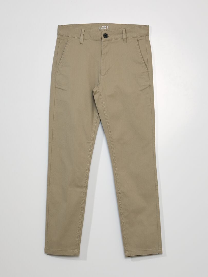 Calça Chino Slim Fit L30 - BEGE