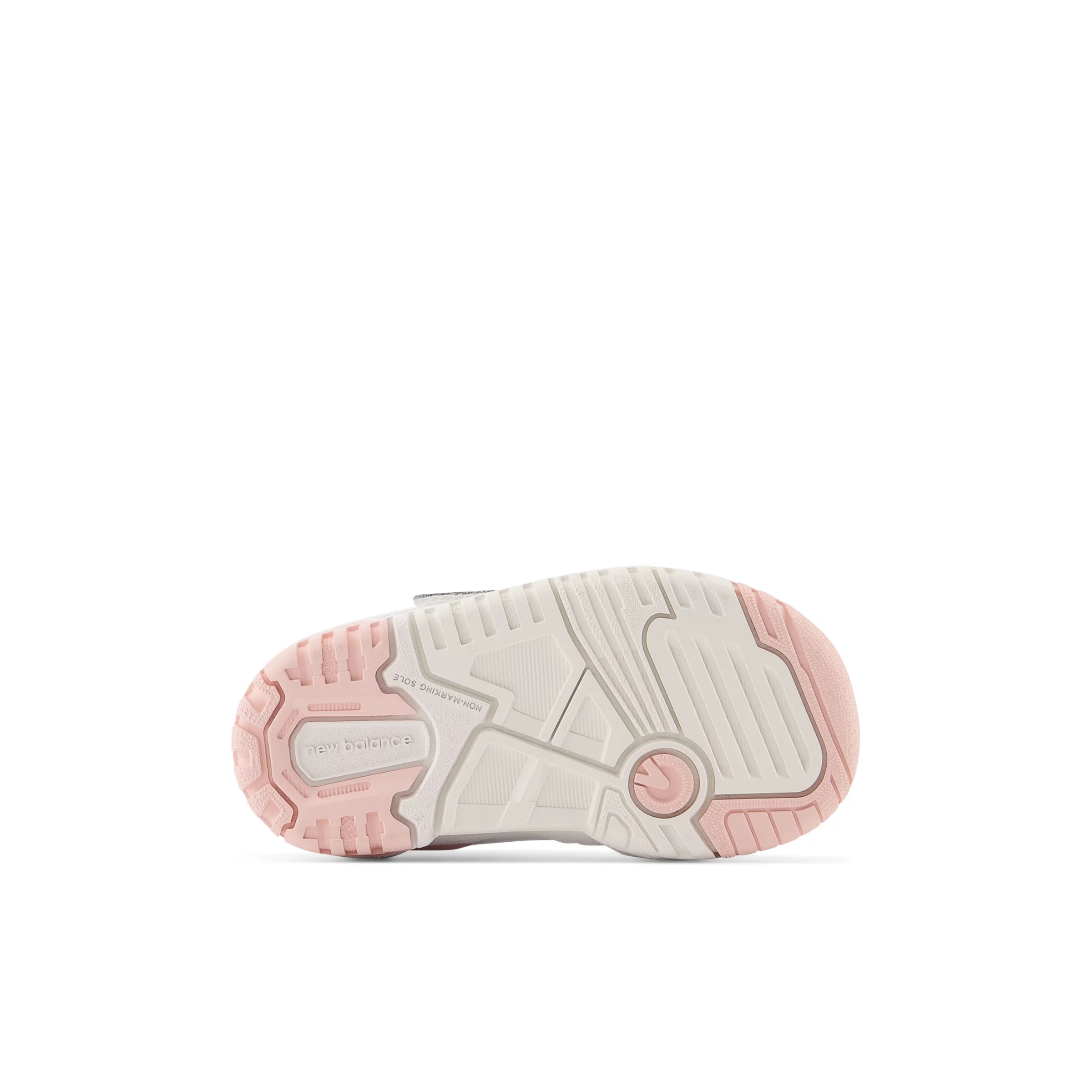 550 Bungee Lace with Top Strap White con pink haze