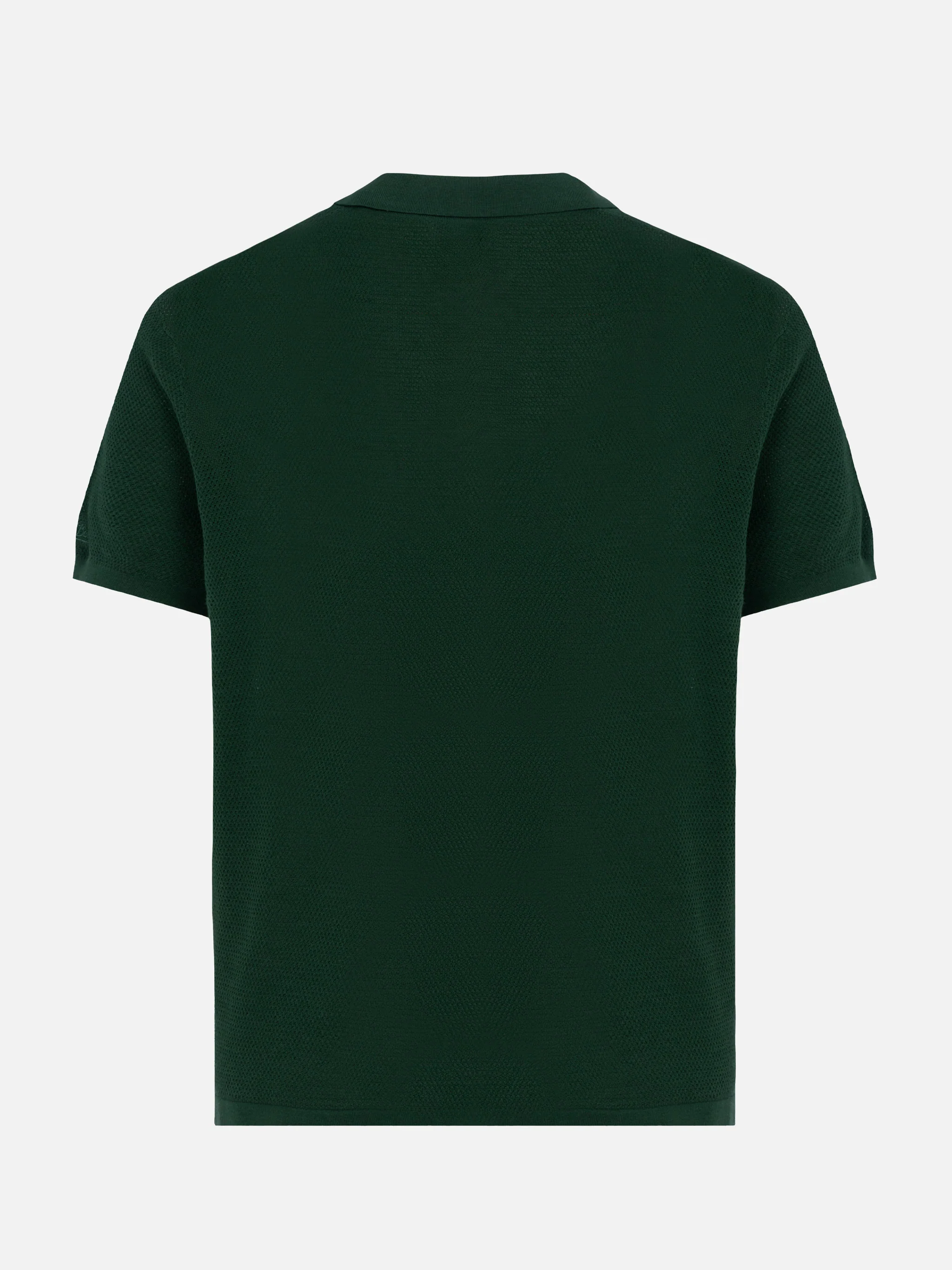 Sloan poloshirt zonder knoopjes in groen mesh