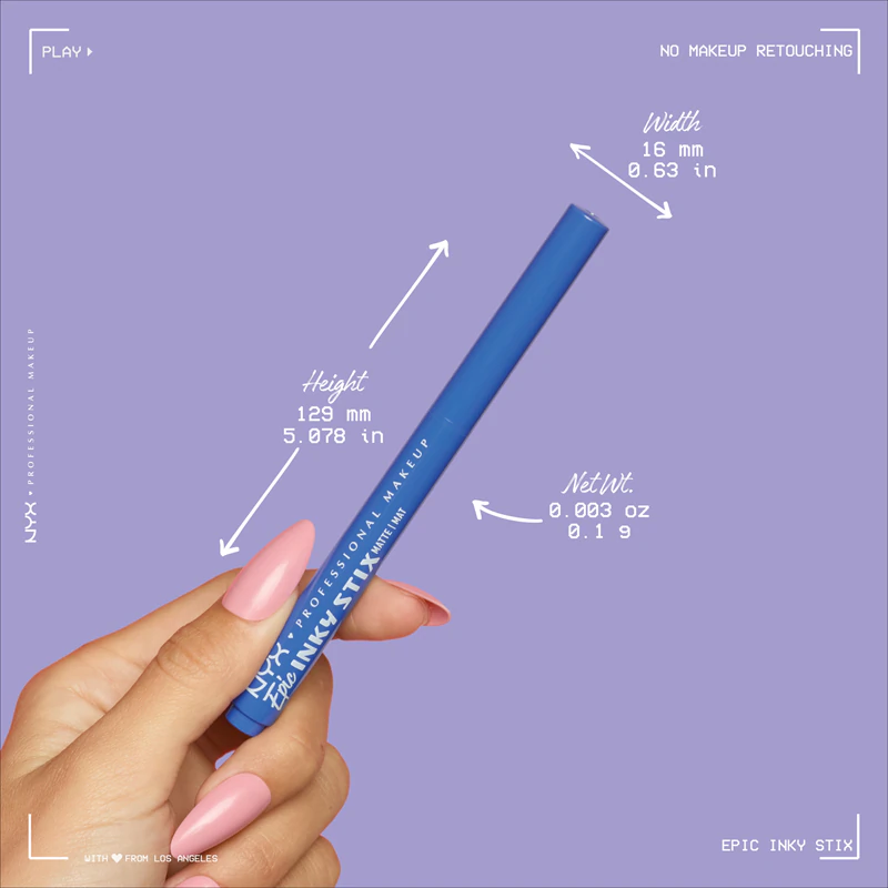 Oční linky NYX Professional Makeup Epic Inky Stix s bílou barvou