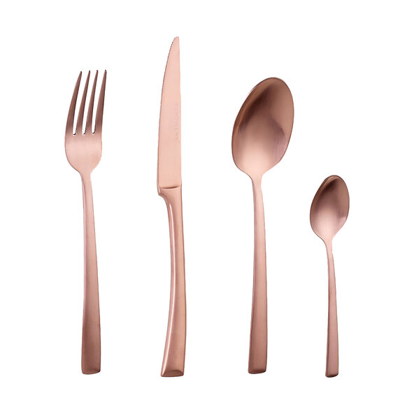 Set de tacâmuri Avelino, 42 de piese, pentru până la 6 persoane, ediție bronz
