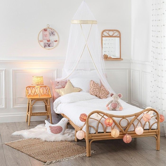 Table de chevet enfant rotin H56cm - Atmosphera Créateur d'intérieur