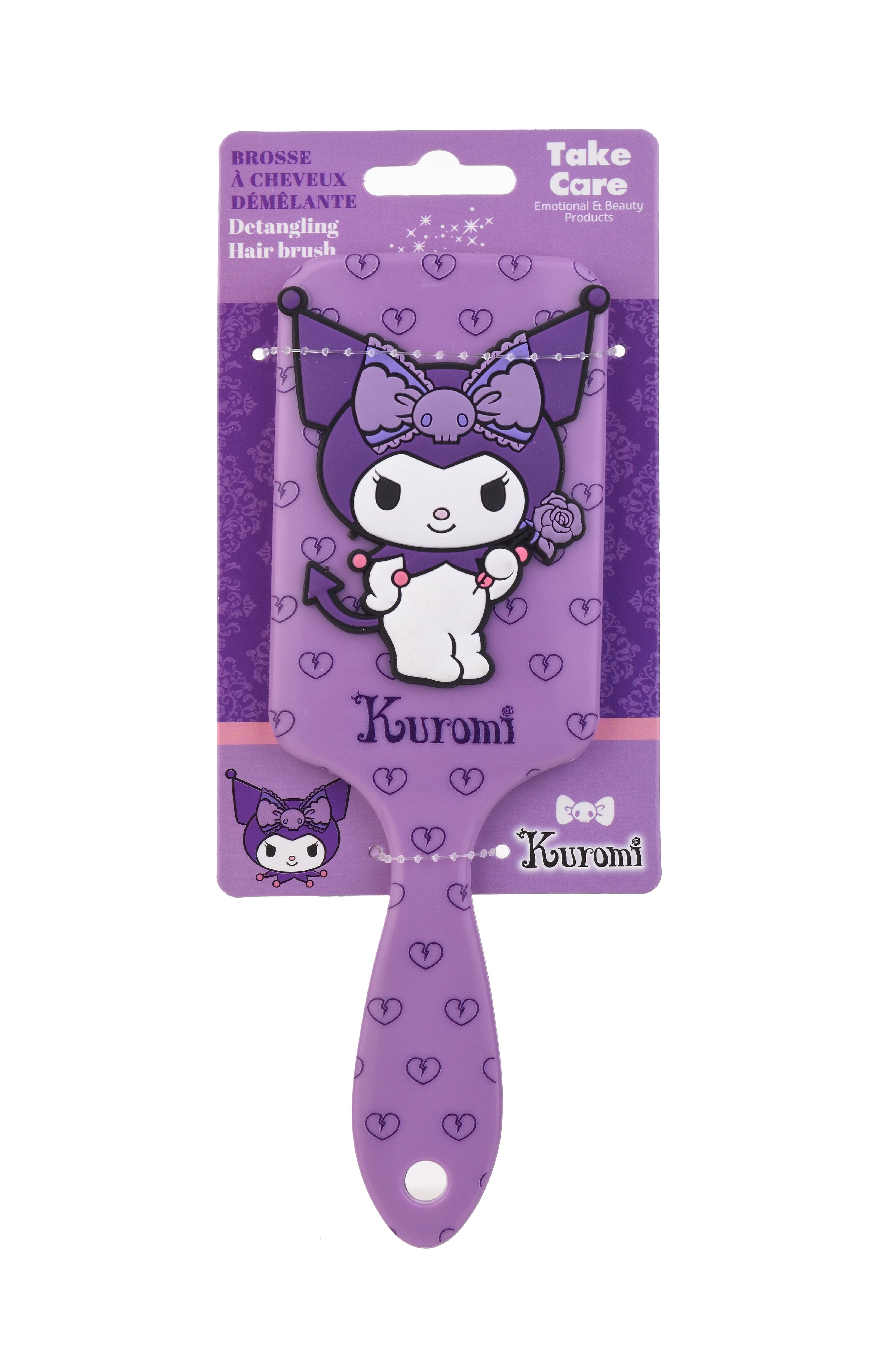 „Hello Kitty Kuromi“ plaukų iššukavimo šepetys Plaukų šukos ir šepečiai