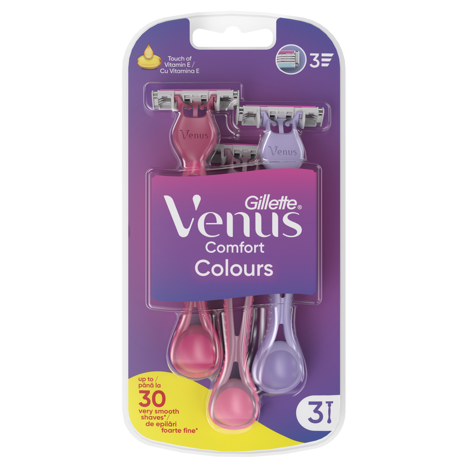 Gillette Venus 3 Plus women's razors 3 pcs