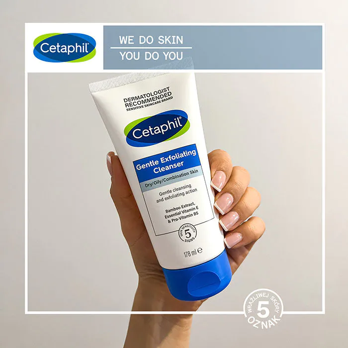 Cetaphil Delikatny Żel oczyszczający do twarzy z peelingiem