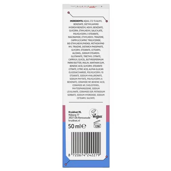 Hydratačný denný krém Kruidvat Derma SPF30 50 ml